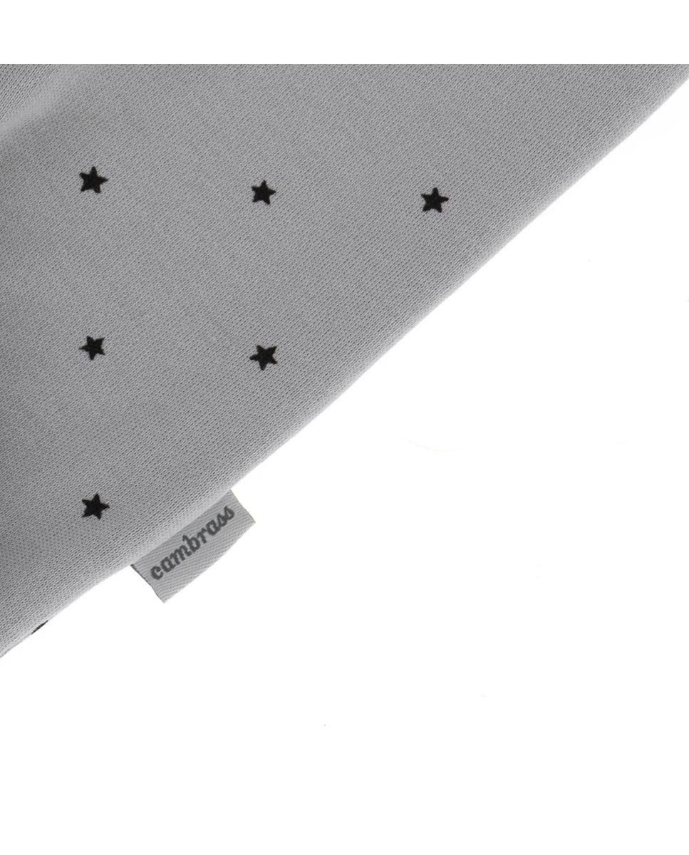 Pijama de bebé largo con estampado de estrellas - Cambrass - Gris Gris-2