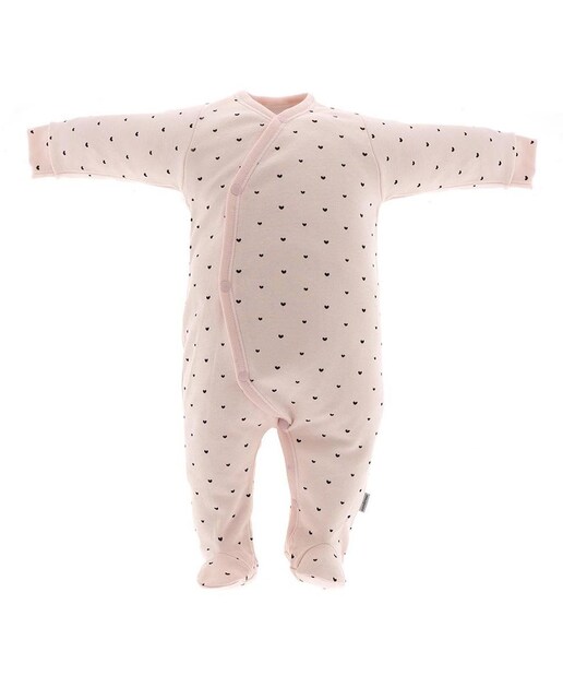 Imagen 0 de Pijama de bebé largo con estampado de corazones