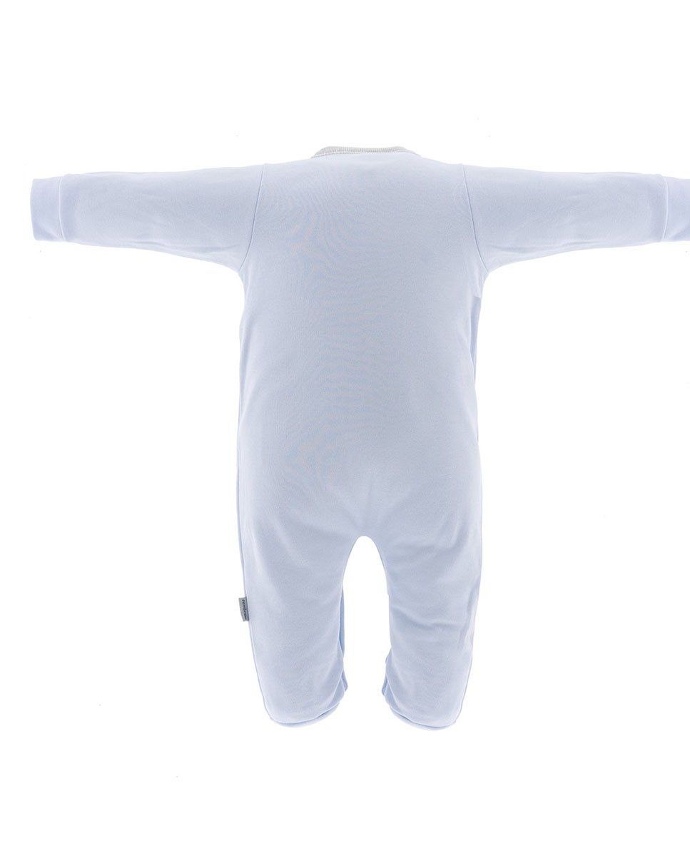 Pijama de bebé largo con bordado tortuga - Cambrass - Azul claro Azul claro-2