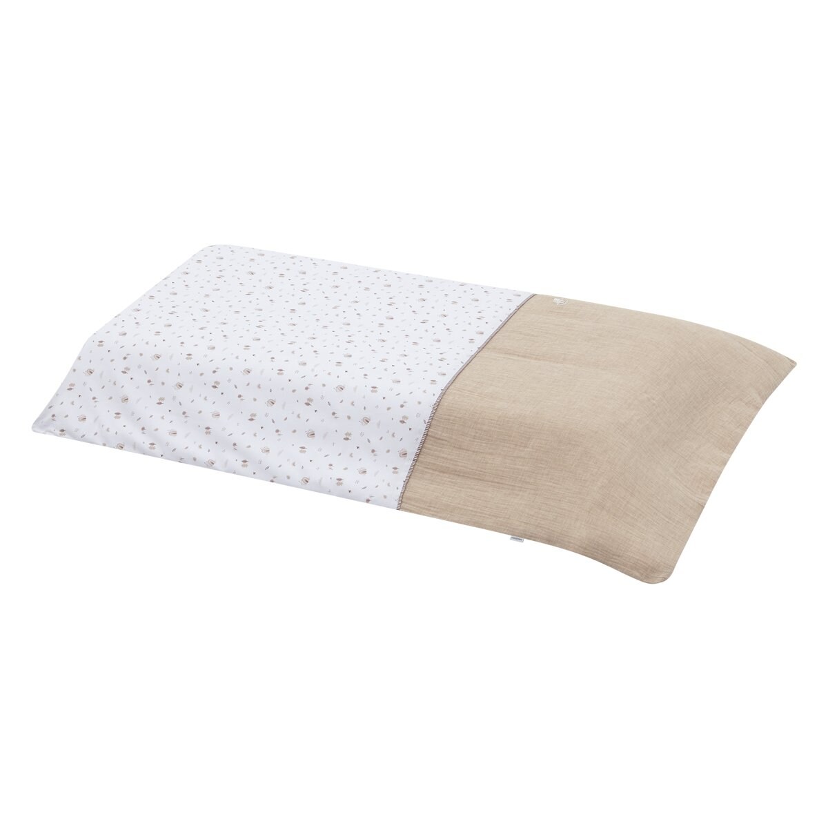 Juego de 2 piezas para maxicuna (110x170 cm): nórdico + protector Cambrass Microprint Marrón claro-6