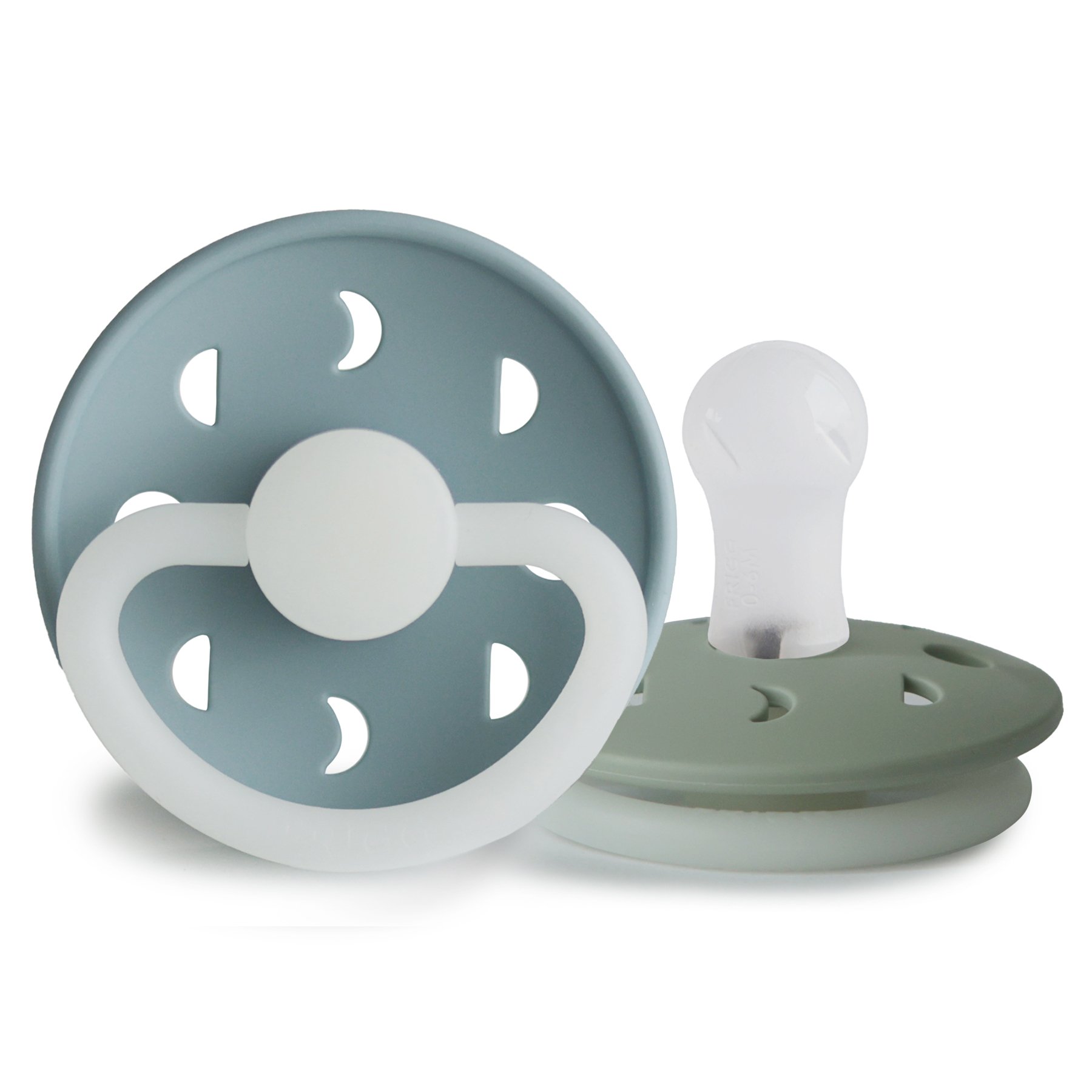 Pack regalo 6 chupetes Frigg tetina redonda de silicona - Gris Gris-4