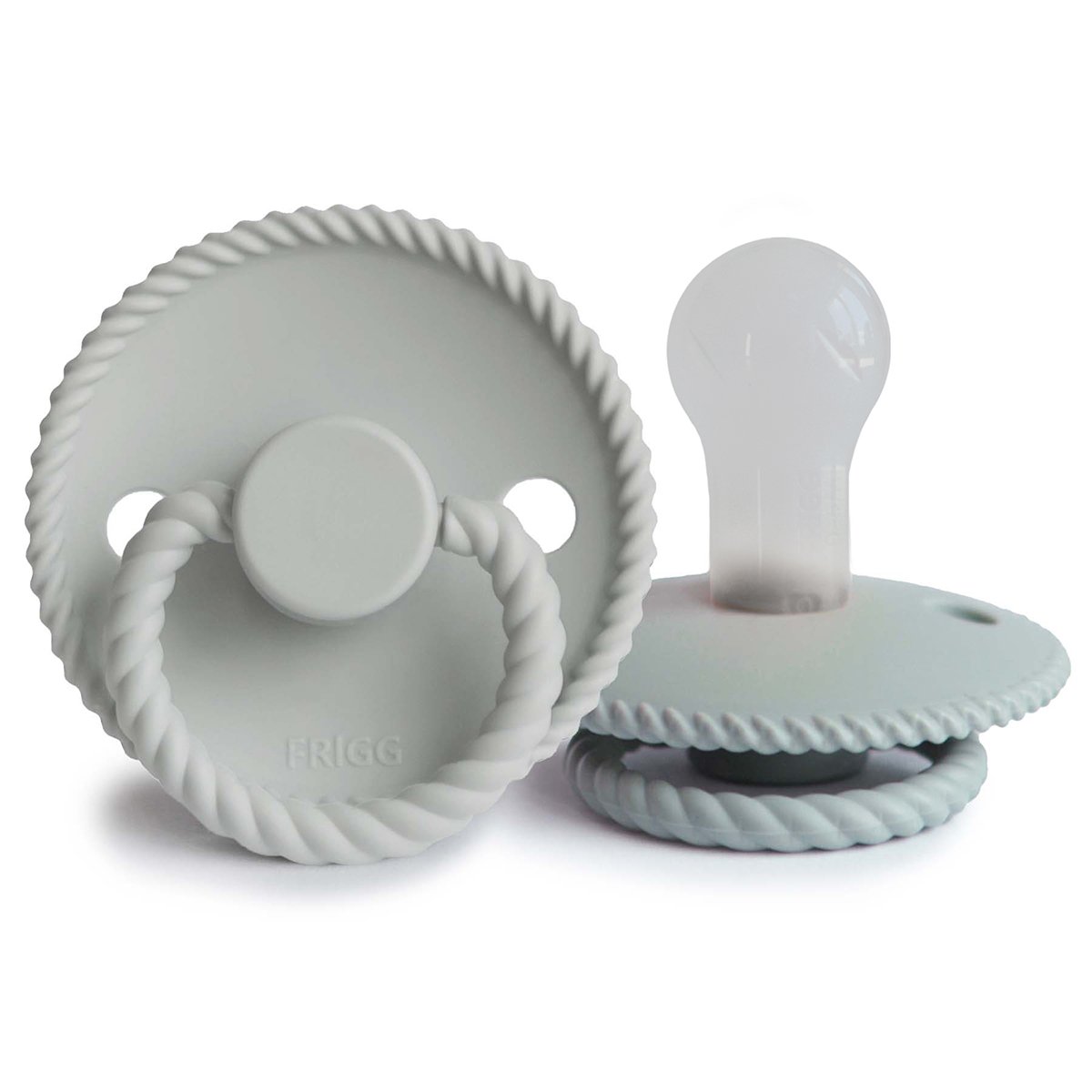 Pack regalo 6 chupetes Frigg tetina redonda de silicona - Gris Gris-5