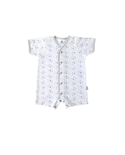 Imagen 0 de Pijama de bebé 100% algodón corto con microestampado de estrellas
