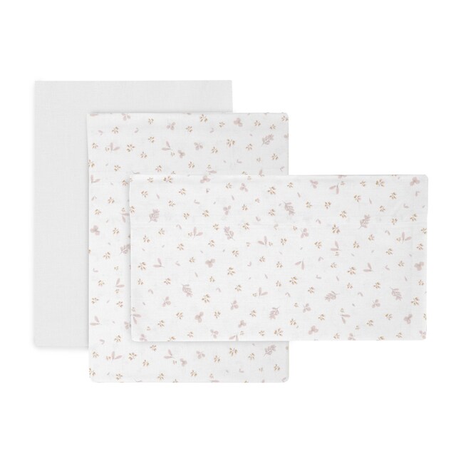 Imagen 0 de Juego de 3 piezas sábana + bajera + funda almohada para cuna (60x120 cm) Cambrass Luxury