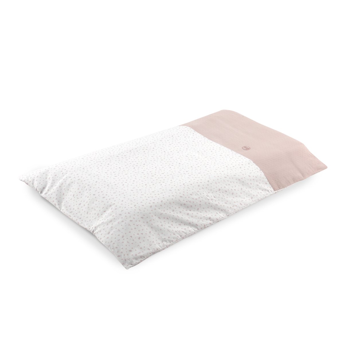 Juego de 2 piezas para cuna (100x140 cm): nórdico + protector cambrass princess - Rosa claro Rosa claro-4