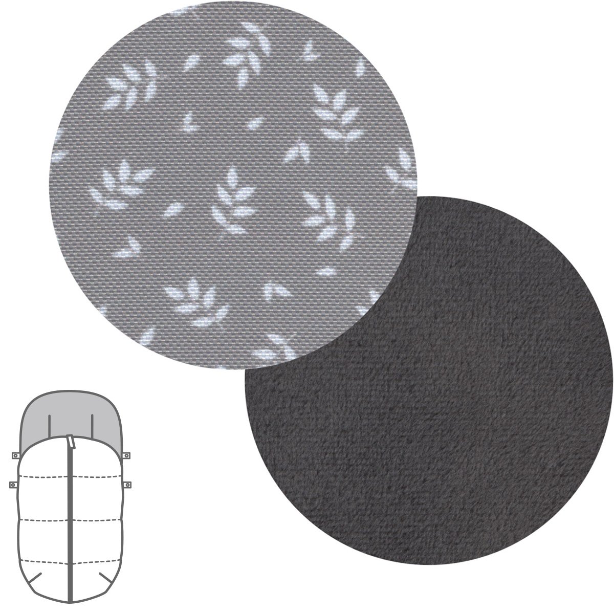 Saco silla universal Norababybags by Cambrass water-repelent - Gris perla Gris perla-2