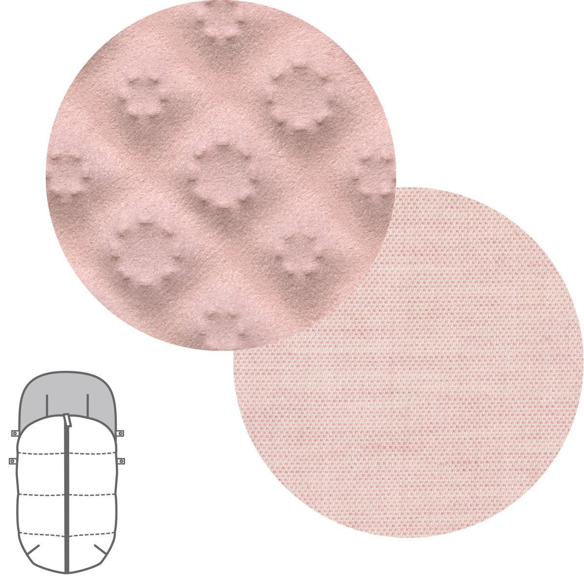 Saco silla universal Norababybags by Cambrass textil - Rosa claro Rosa claro-2