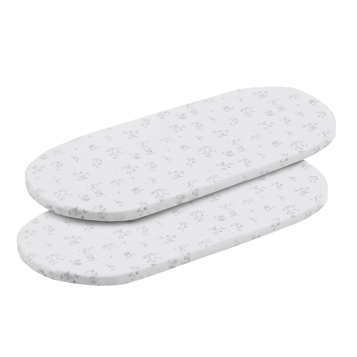 Cambrass - Pack de 2 sábanas bajeras para minicuna (50x82x10 cm) Cambrass Luxury.
