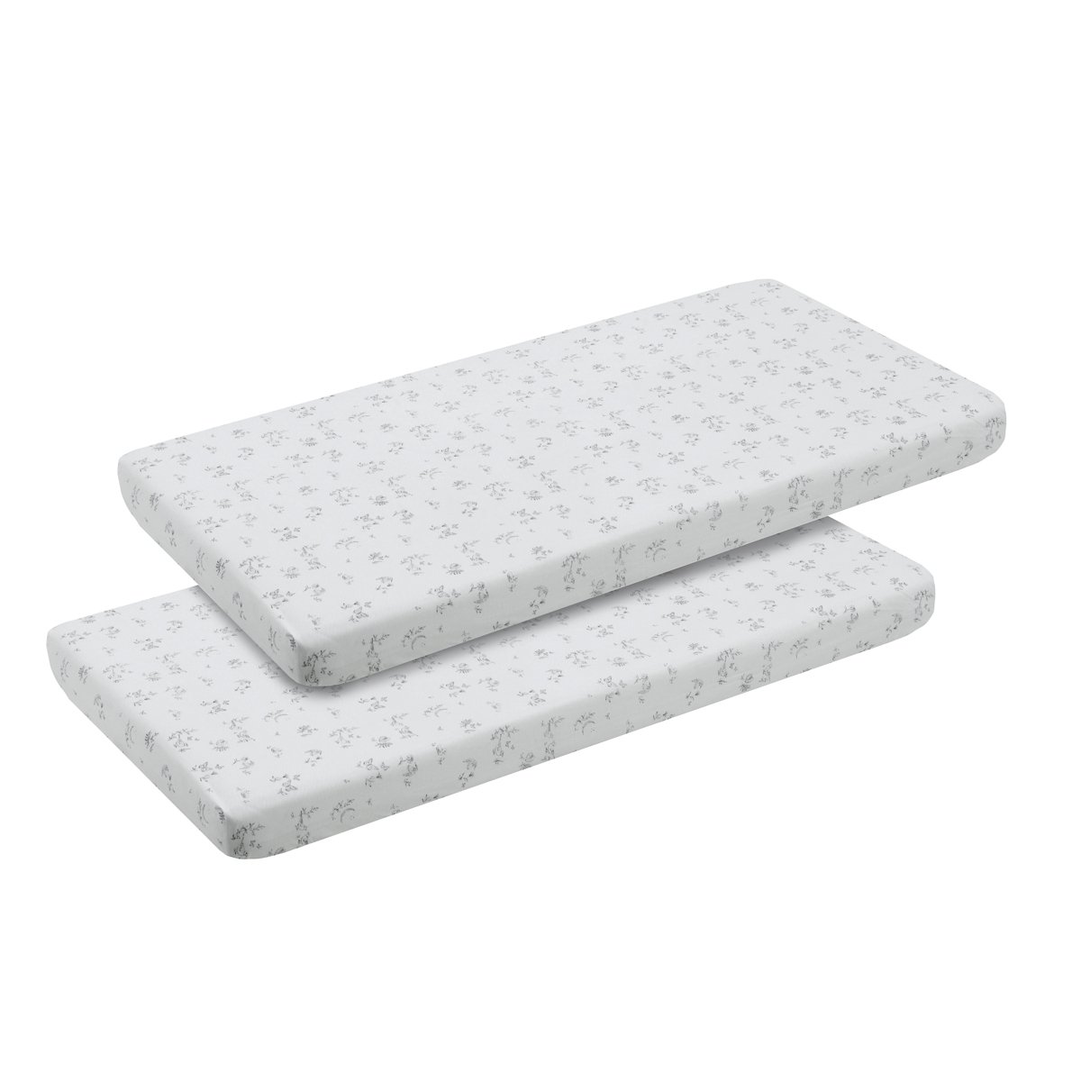 Cambrass - Pack de 2 sábanas bajeras para minicuna (50x82x10 cm) Cambrass Luxury.