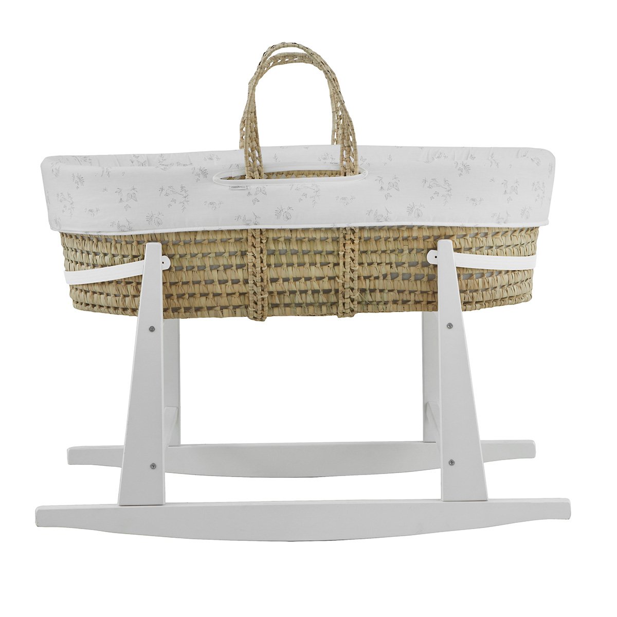 Imagen 2 de Moisés de palma con patas (39x80x61 cm) Cambrass Luxury - Piedra Natural Blanco Harina