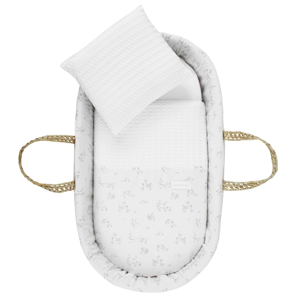 Imagen 3 de Moisés de palma con patas (39x80x61 cm) Cambrass Luxury - Blanco Harina Blanco Harina