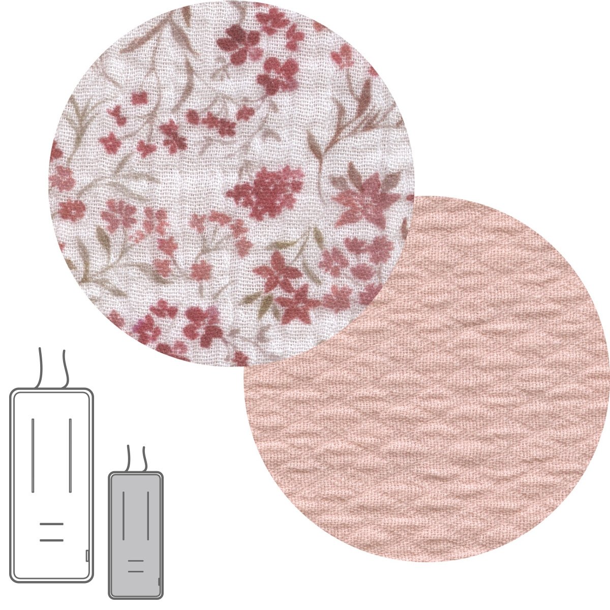 Imagen 2 de Colchoneta silla universal reversible Norababybags by Cambrass textil - Rosa Colorete Rosa Colorete
