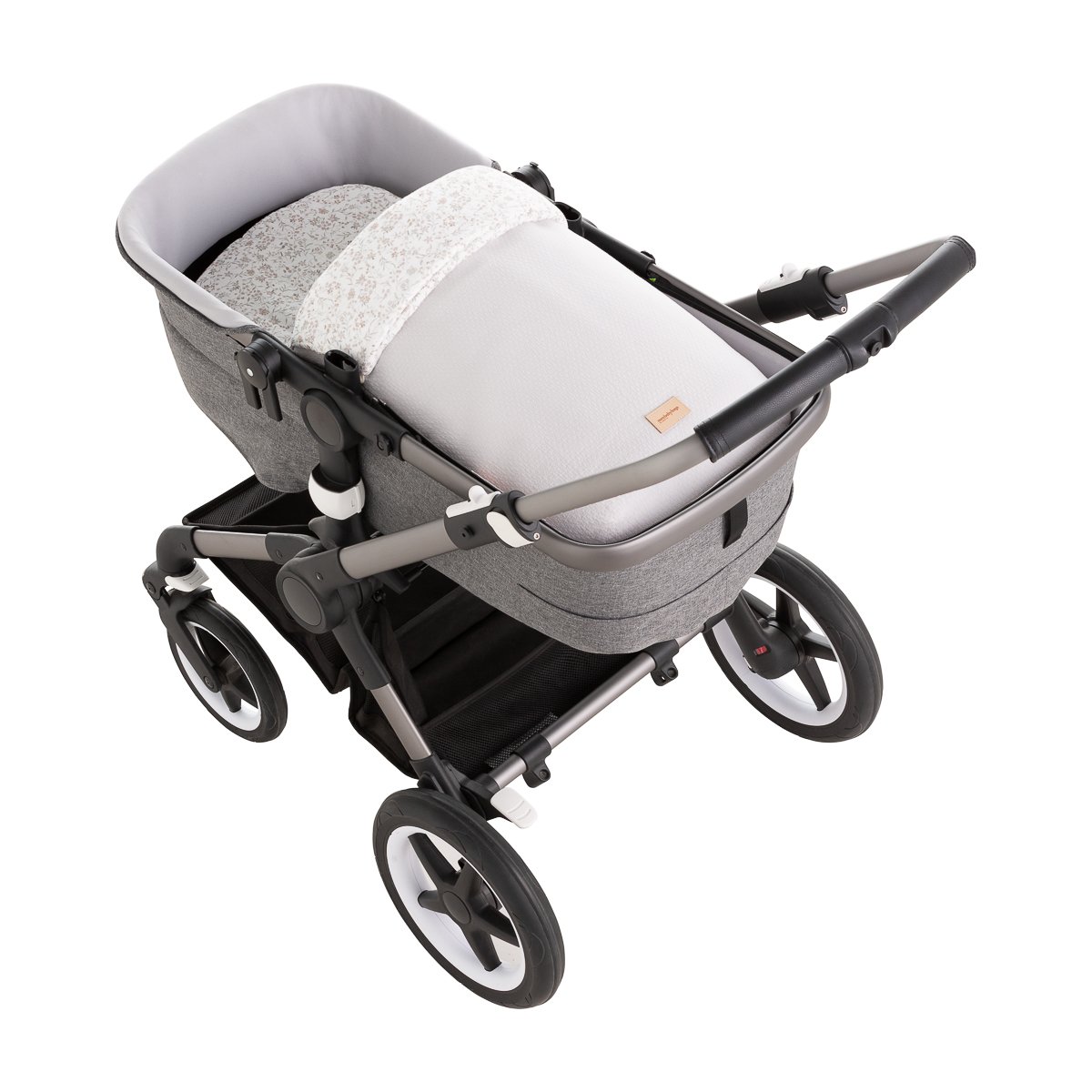Saco para capazo + colchoneta Norababybags by Cambrass textil - Gris claro Gris claro-1