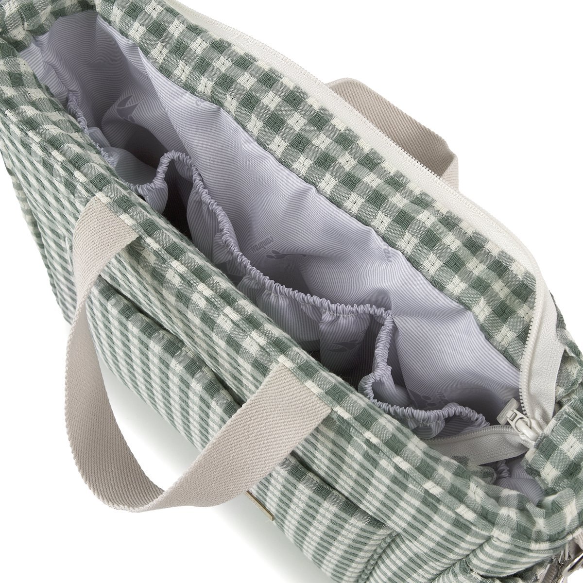 Bolso de maternidad Cambrass Textil - Verde metal Verde metal-3