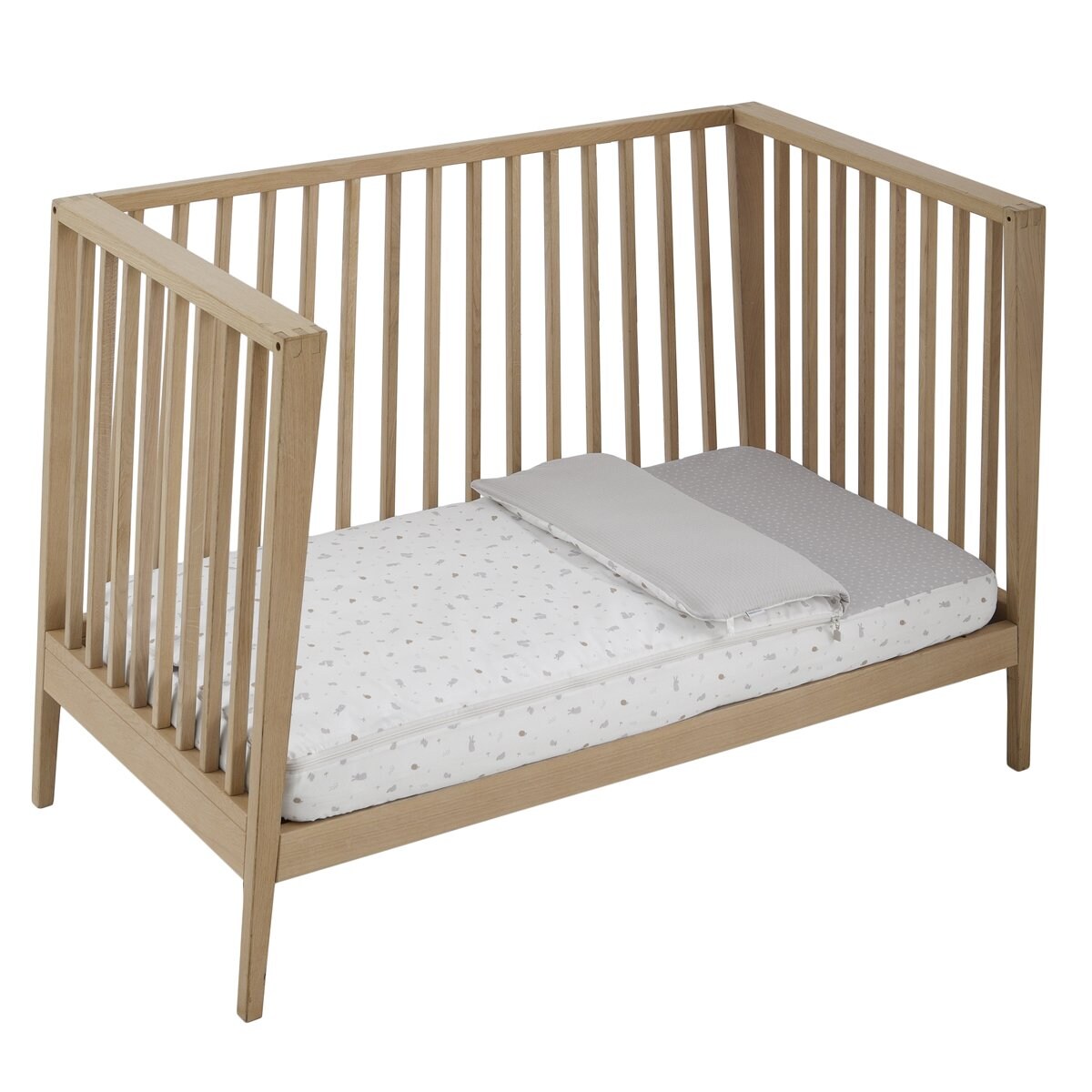 Saco para cuna (60x120cm) Cambrass Microprint Gris perla-2