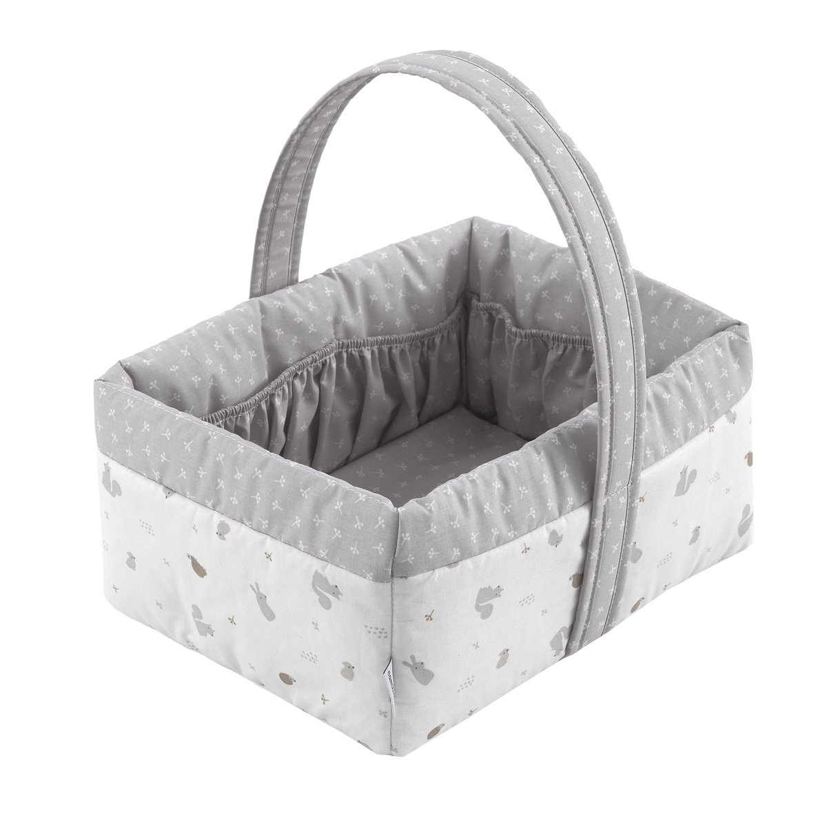 Cesta Infantil Cambrass Microprint - Gris perla Gris perla-1