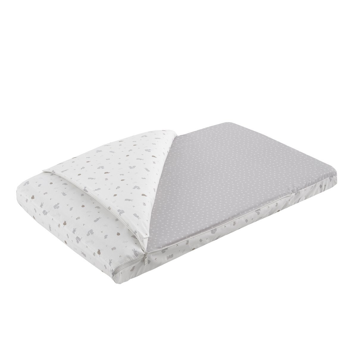 Saco para minicuna (49.5X83.5X2cm) Cambrass Microprint Gris perla-2