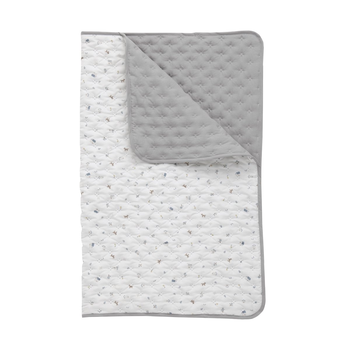 Colcha boutí para cuna (100x140cm) Cambrass Supersoft - Gris lavanda Gris lavanda-2