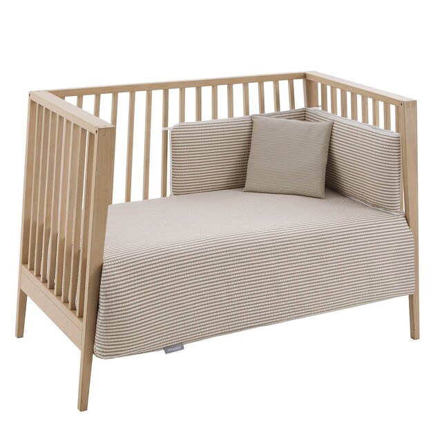 Imagen 0 de Juego de 2 piezas para cuna (100x140 cm): nórdico + protector Cambrass Microprint