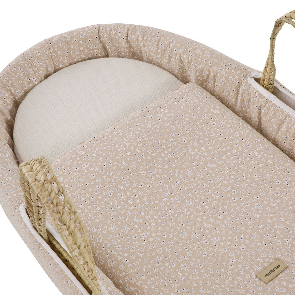 Moisés de palma (39x80x25cm) Cambrass Supersoft - Rosa Rosa-2