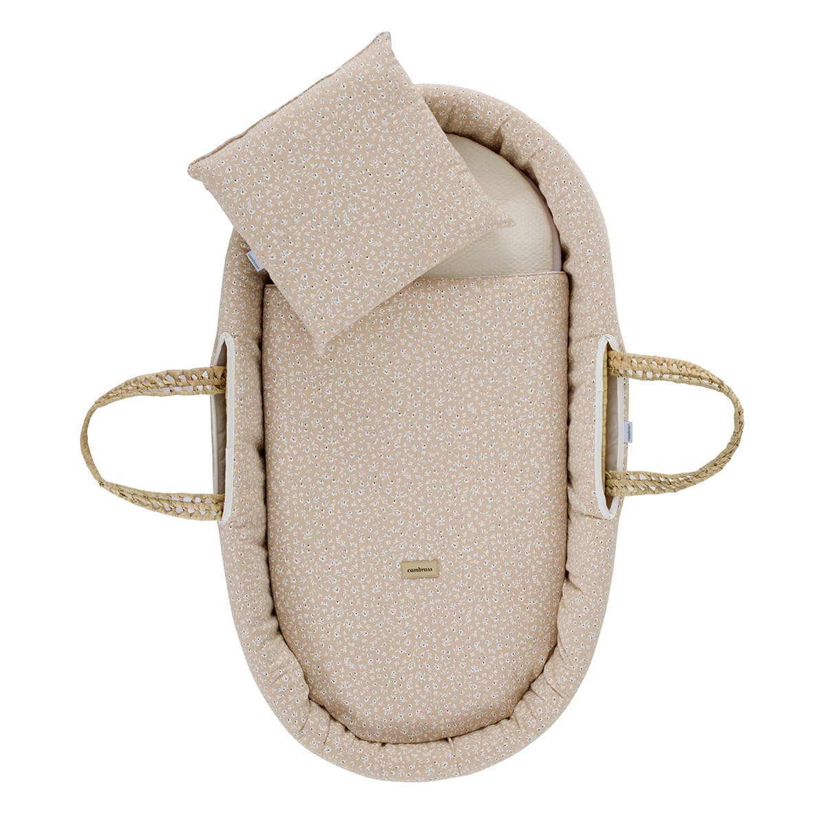Moisés de palma (39x80x25cm) Cambrass Supersoft - Rosa Rosa-3
