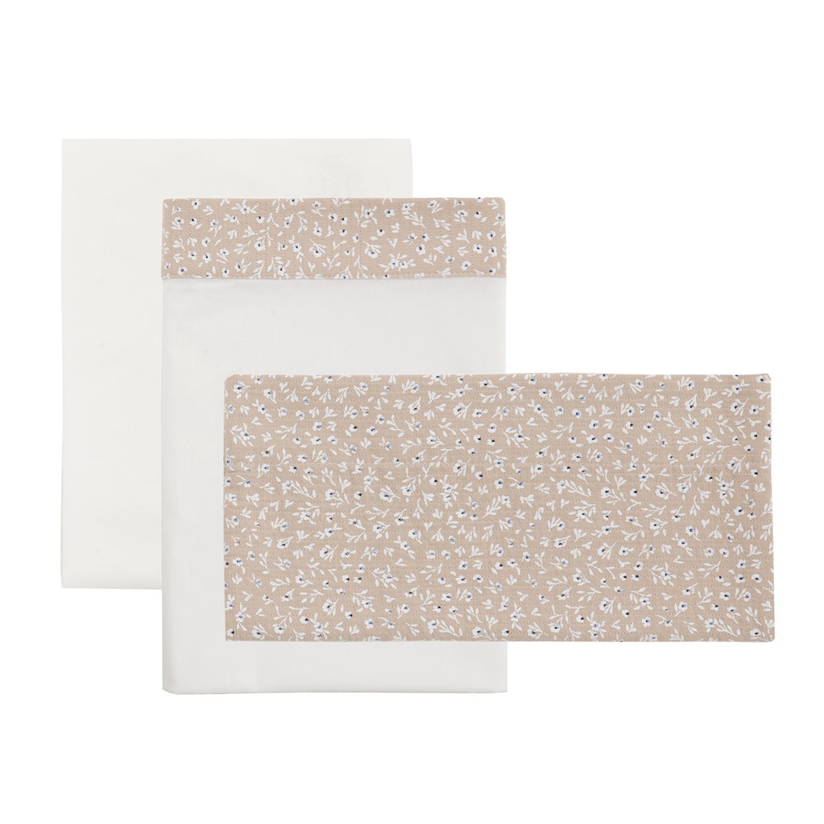 Imagen 0 de Juego de 3 piezas sábana + bajera + funda almohada para cuna de 70x140 cm Cambrass Supersoft Rosa