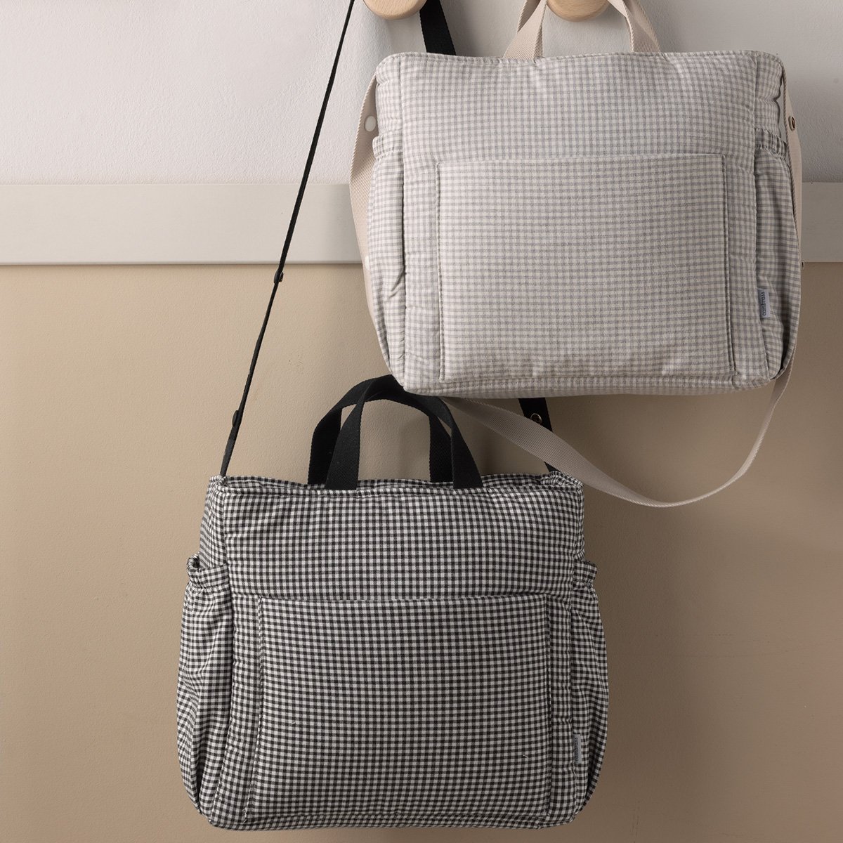 Bolso de maternidad Cambrass Mother bag - Gris claro Negro-5