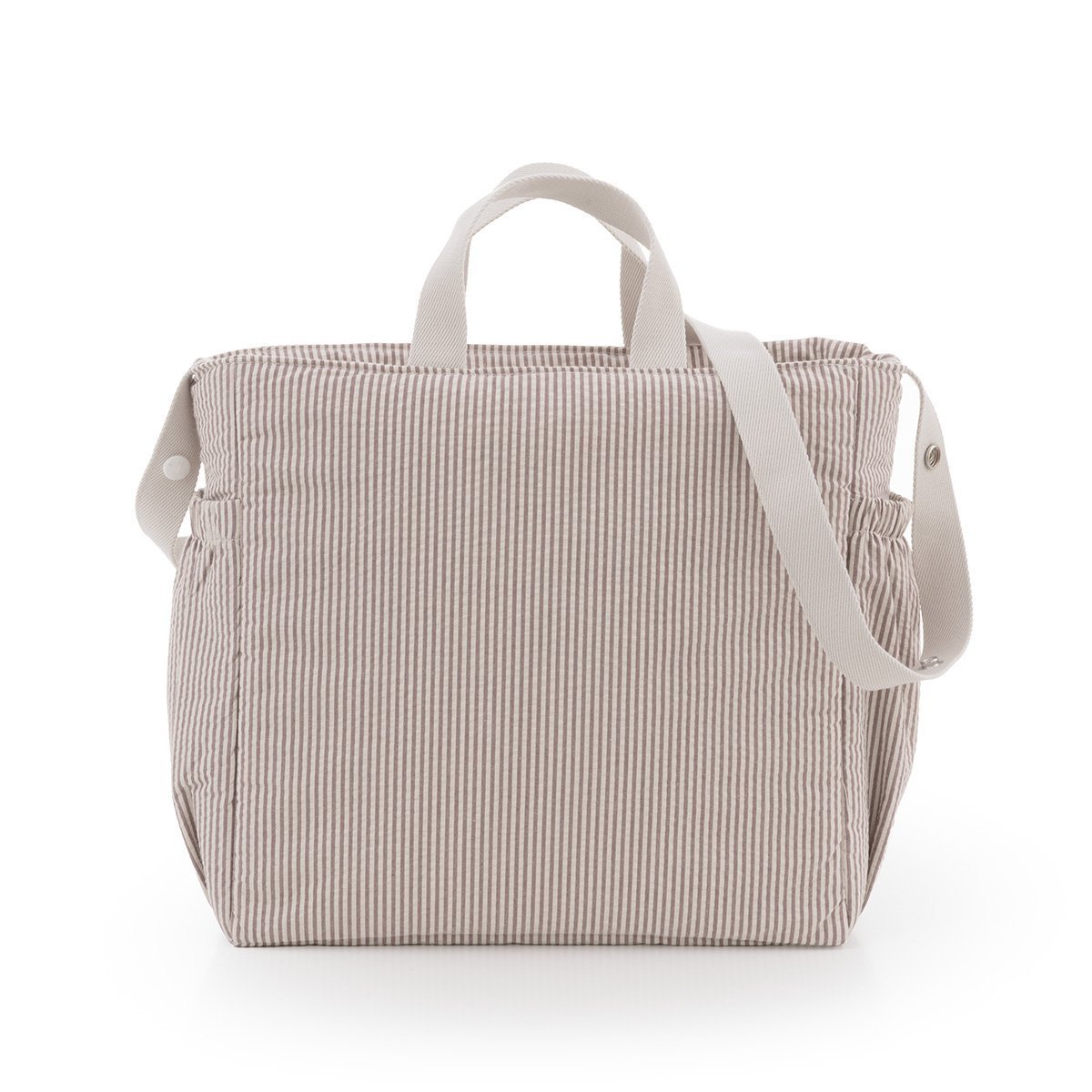 Bolso de maternidad Cambrass Textil Beauty - Blanco oregón Caramelo-2