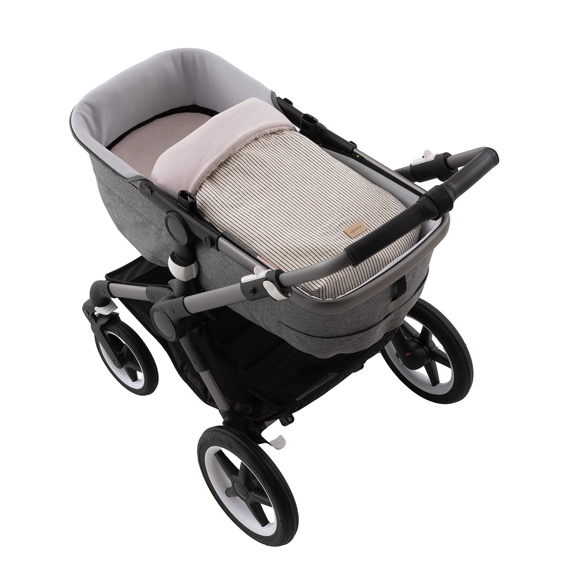 Imagen 0 de Saco para capazo + colchoneta Cambrass Textil Beauty Blanco Hueso