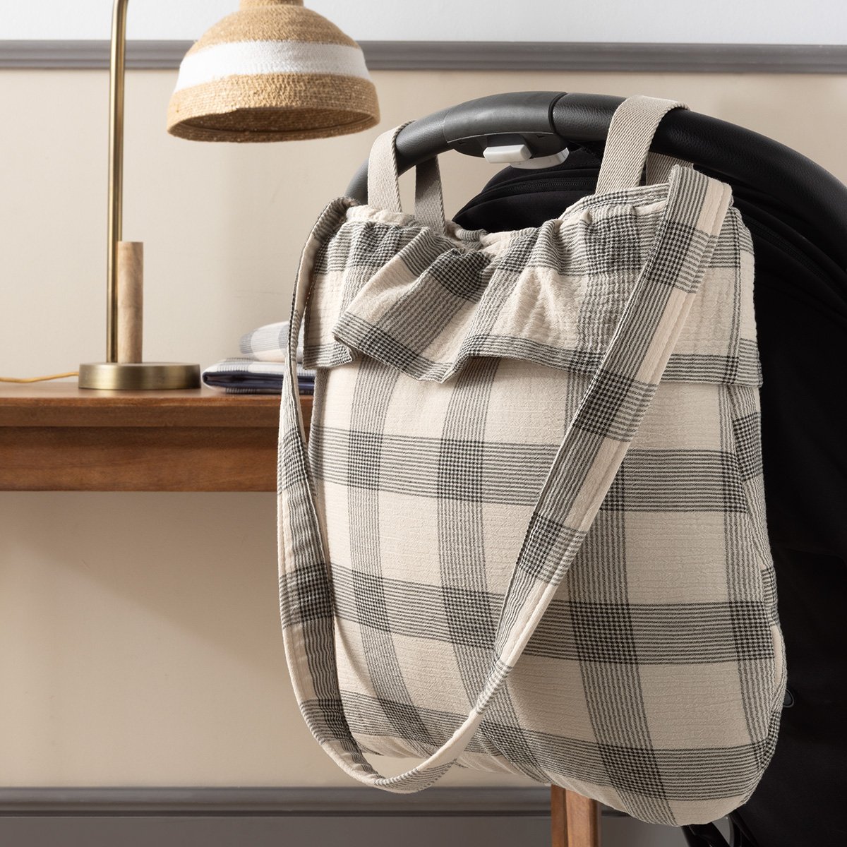 Bolso para silla de paseo Cambrass Textil Beauty Blanco Harina Blanco Harina-4