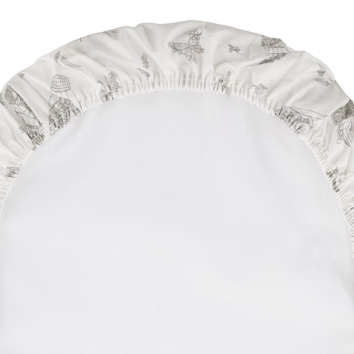 Pack 2 sábanas bajeras para moisés (35x80x7cm) Cambrass Luxury - Piedra Natural Blanco roto-3