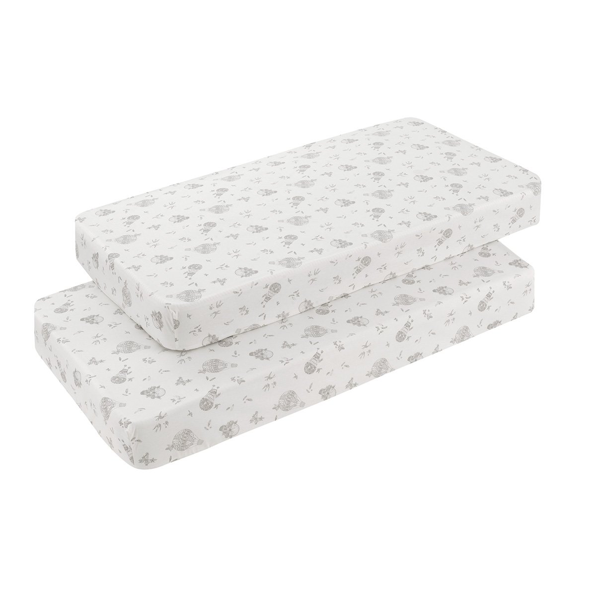 Cambrass - Pack 2 sábanas bajeras para cuna (60x120x17 cm) Cambrass Luxury.