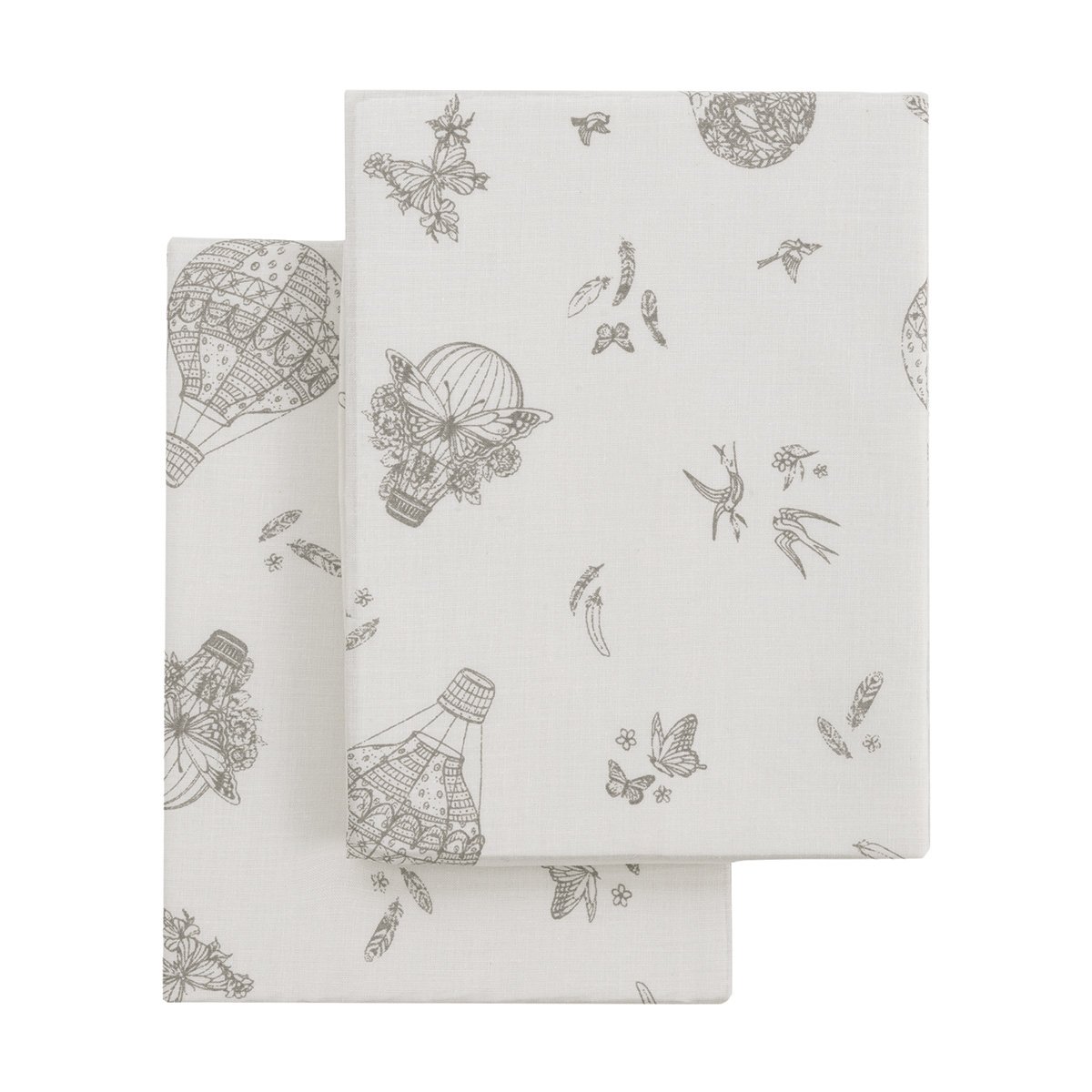 Pack 2 sábanas bajeras para cuna (60x120x17 cm) Cambrass Luxury - Piedra Natural Blanco roto-2