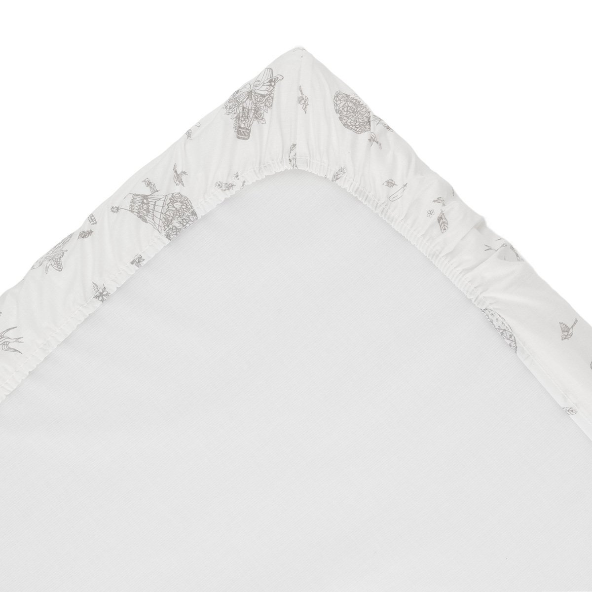 Pack 2 sábanas bajeras para cuna (60x120x17 cm) Cambrass Luxury - Piedra Natural Blanco roto-3