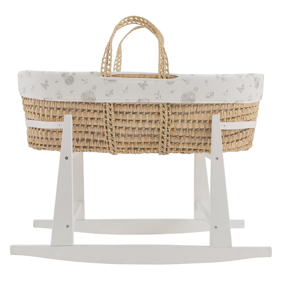 Imagen 2 de Moisés de palma con patas (39x80x61 cm) Cambrass Luxury - Blanco roto Blanco roto
