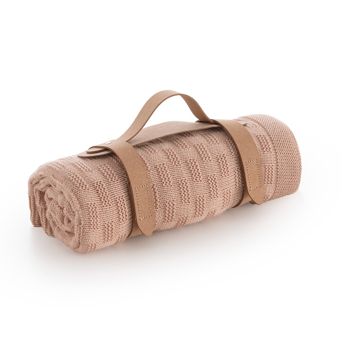 Imagen 0 de Manta punto bamboo (80x100cm) Cambrass Trama Rosa Nude