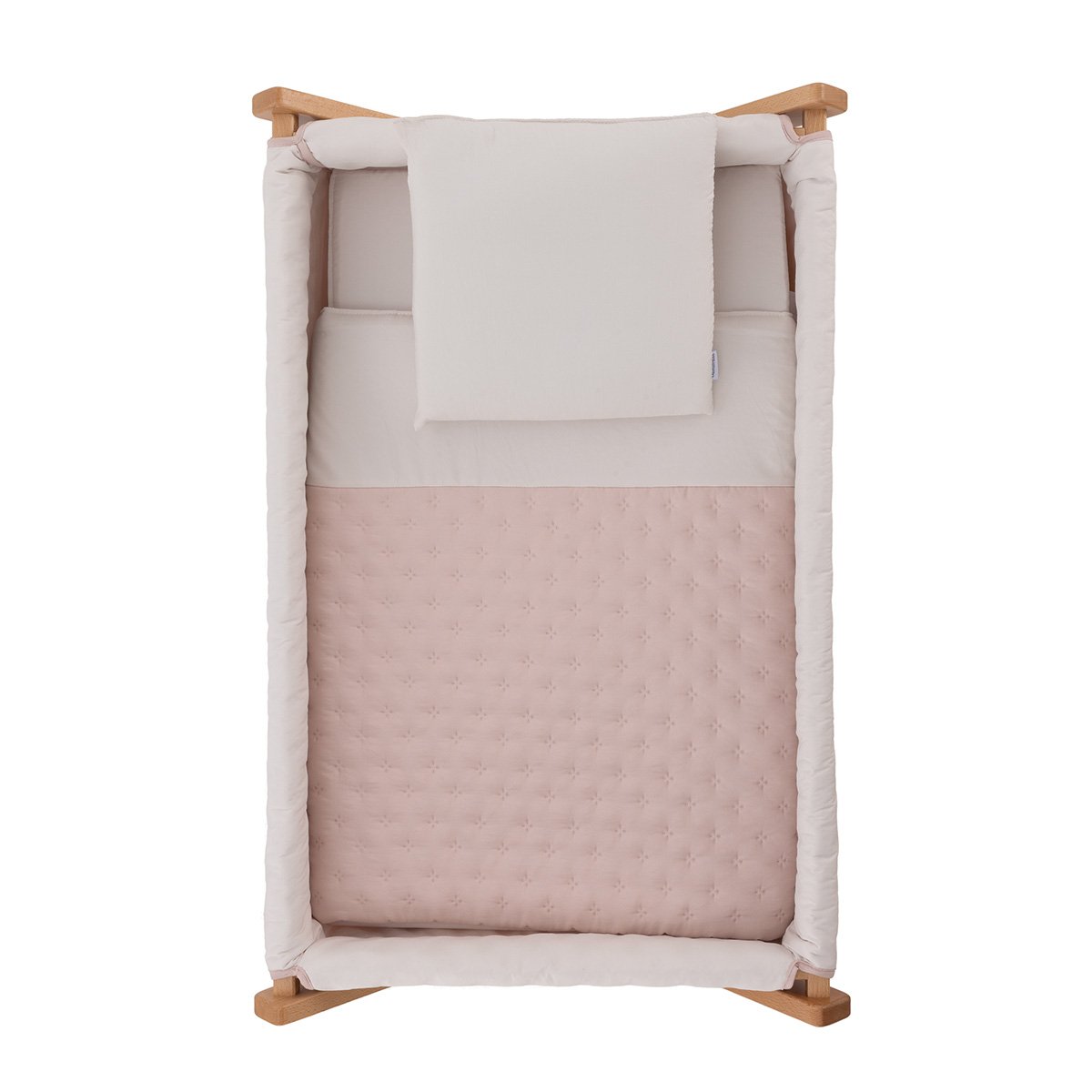 Minicuna con patas (55x87x74cm) Cambrass Princess - Rosa Nude Rosa Nude-3