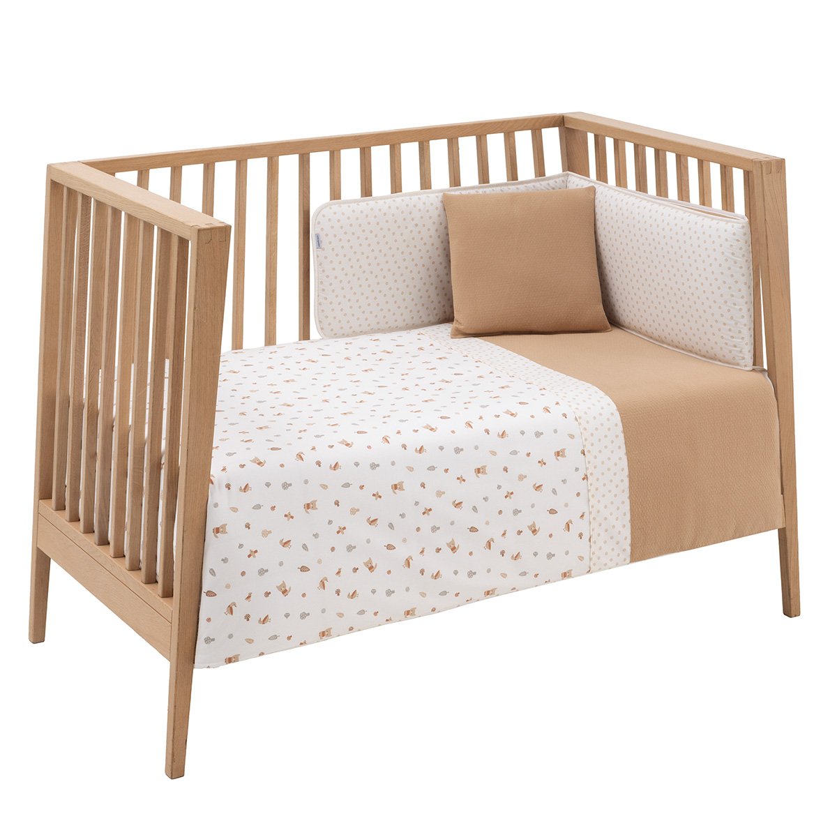 Imagen 0 de Juego de 2 piezas para maxicuna (110x170 cm): nórdico + protector Cambrass Luxury Piedra Natural