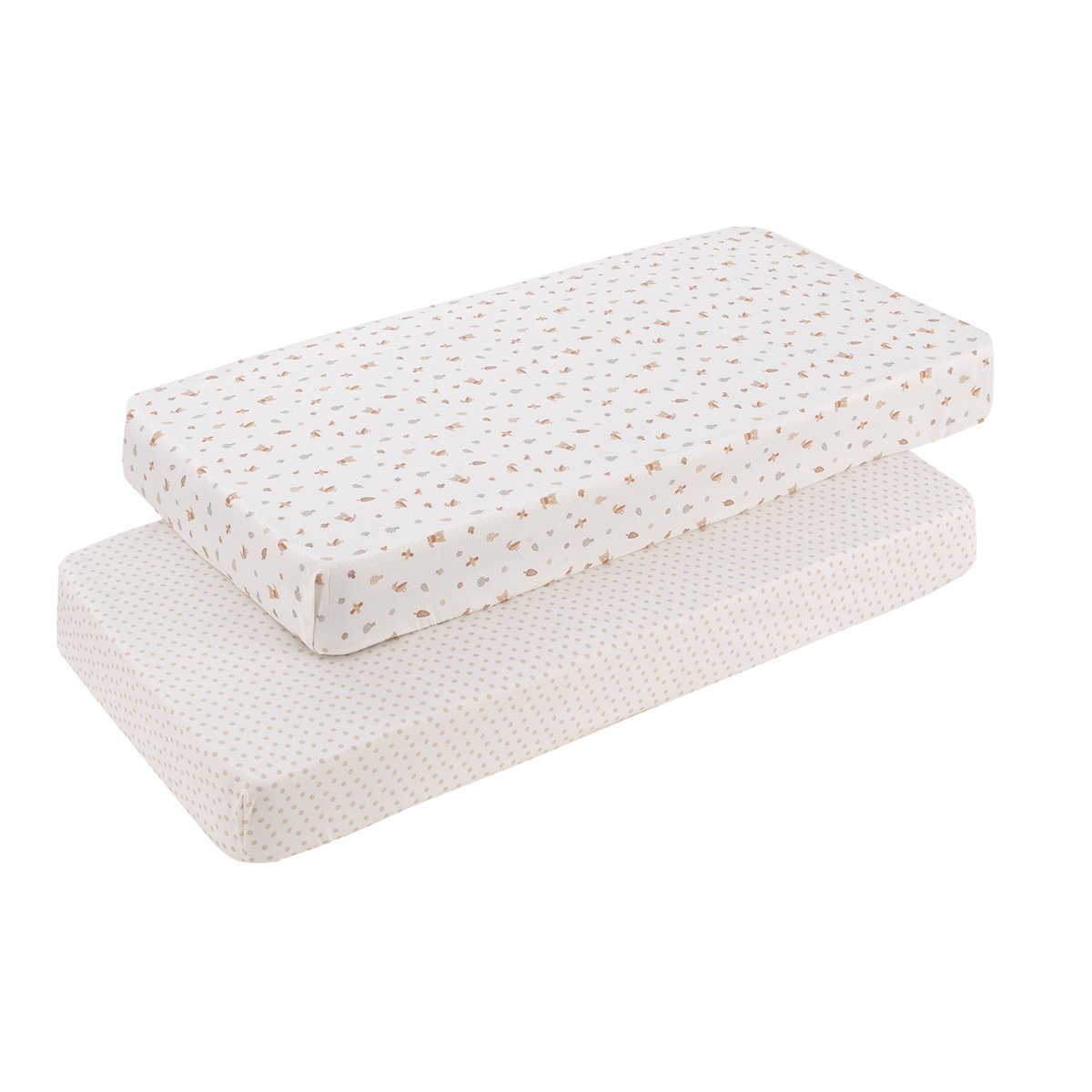 Cambrass - Pack 2 sábanas bajeras para cuna (60x120x17 cm) Cambrass Luxury.