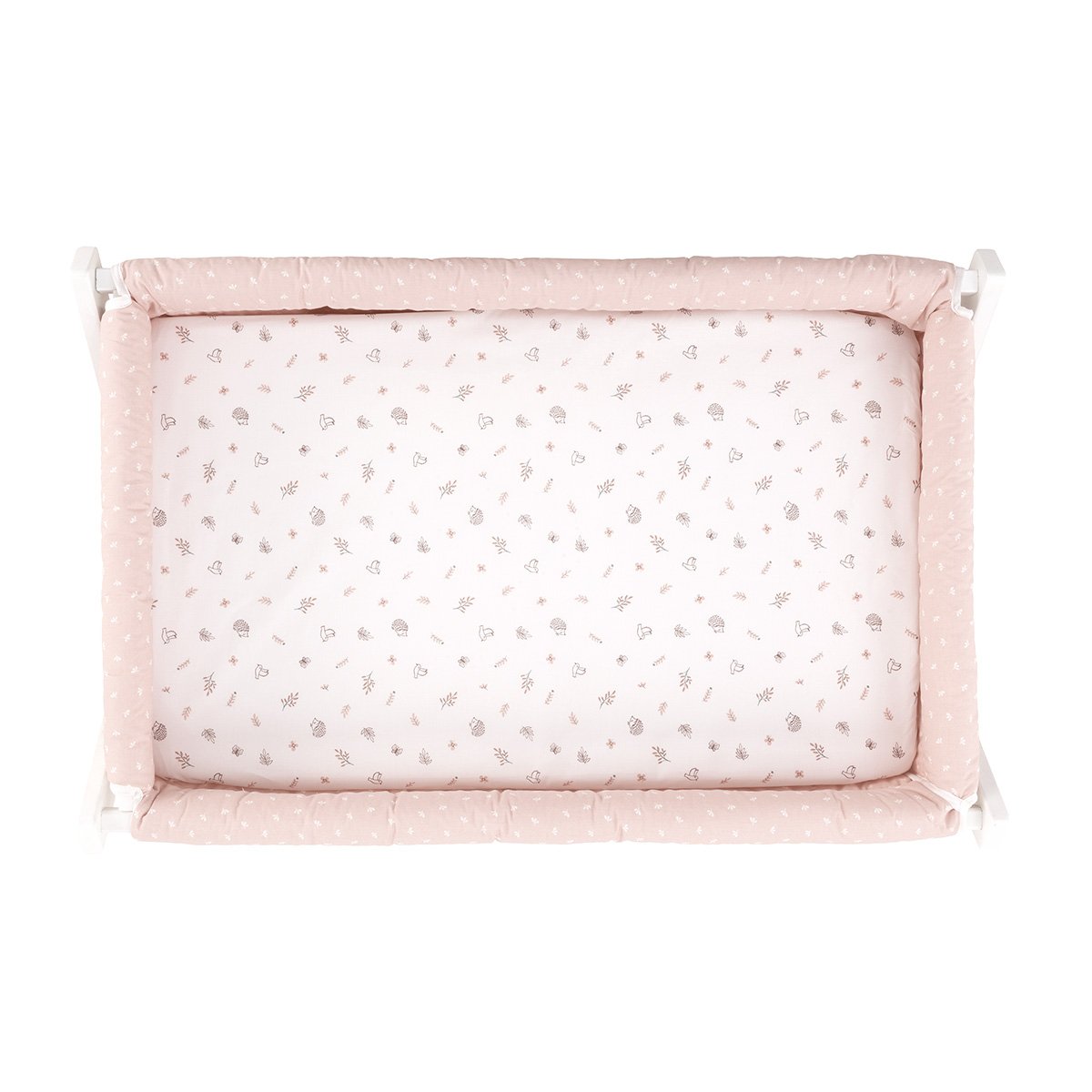 Pack de 2 sábanas bajeras para minicuna (50x82x10 cm) Cambrass Princess - Rosa pastel Rosa pastel-5