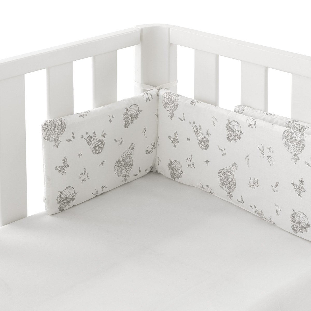 Protector para cuna Doco 103x19x2 cm Cambrass Luxury - Blanco roto Blanco roto-1