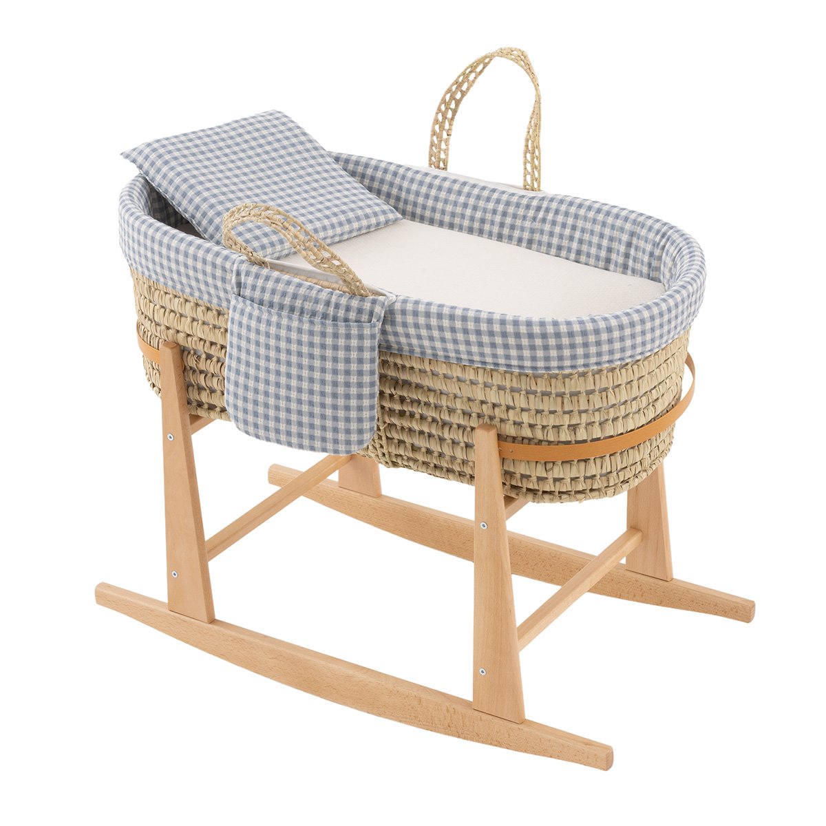 Imagen 1 de Moisés de palma con patas (39x80x61cm) Cambrass Miocuco - Azul Loft Azul Loft
