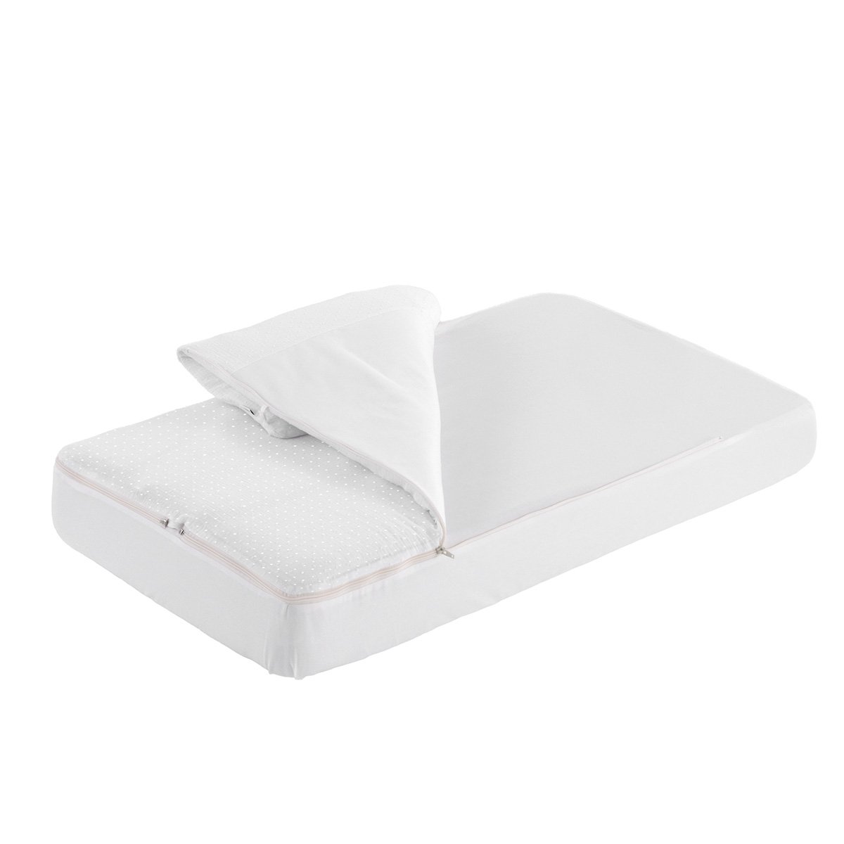 Saco para cuna (60x120cm) Cambrass deluxe - Blanco Algodón Blanco Algodón-2