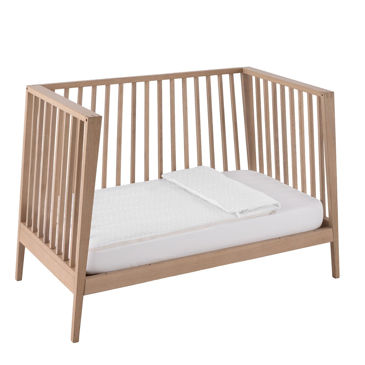 Saco para cuna (60x120cm) Cambrass deluxe - Blanco Algodón Blanco Algodón-3