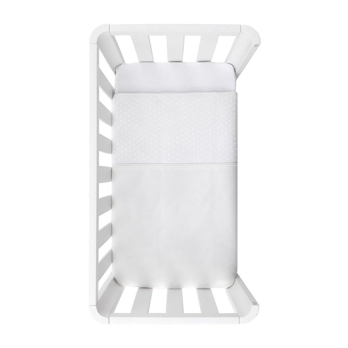 Imagen 0 de Funda nordica minicuna (70x77x1 cm) cambrass deluxe Blanco Algodón