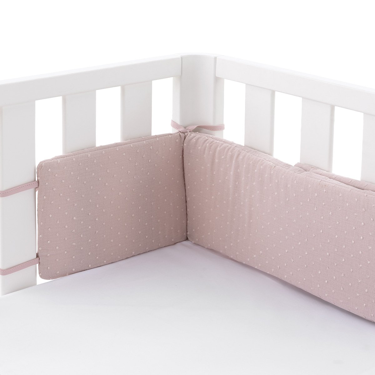 Imagen 0 de Protector para cuna Doco 103x19x2 cm Cambrass Princess Rosa palo