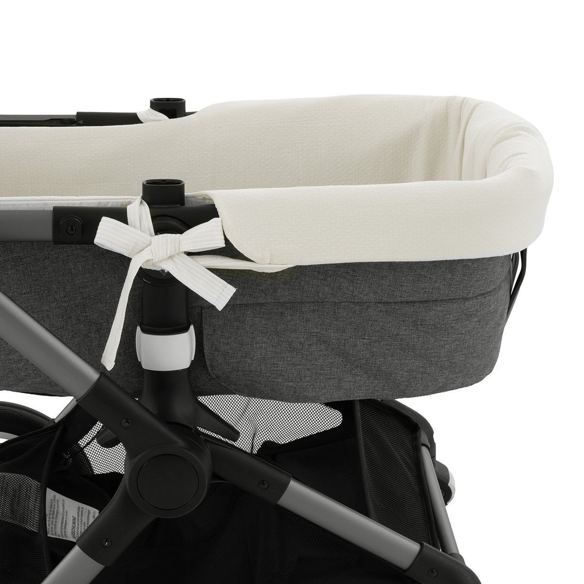 Cubrecapazo reversible para capota con cremallera cambrass deluxe - Blanco Algodón Blanco Algodón-3