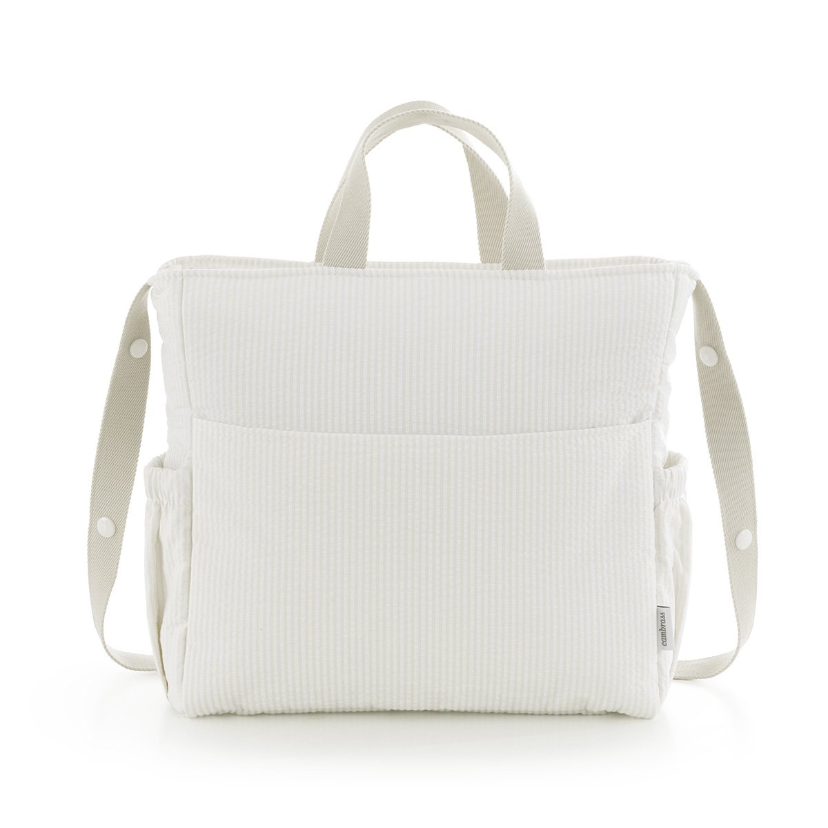 Imagen 1 de Bolso de maternidad Cambrass rayas Blanco Algodón