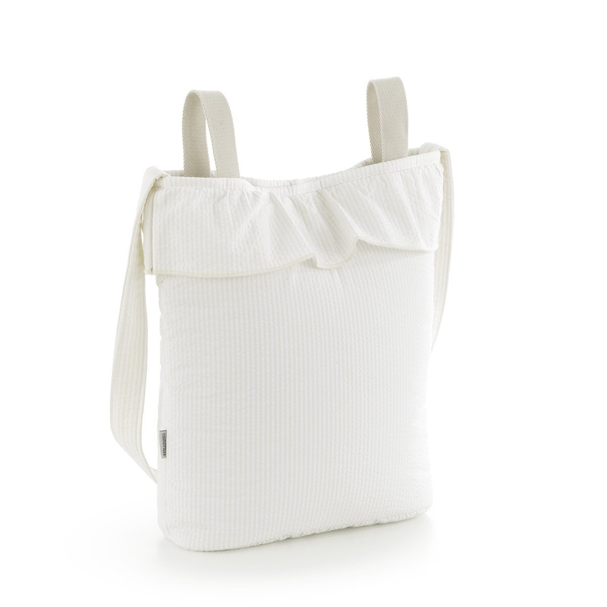 Imagen 2 de Bolso para silla de paseo Cambrass rayas - Blanco Algodón Blanco Algodón