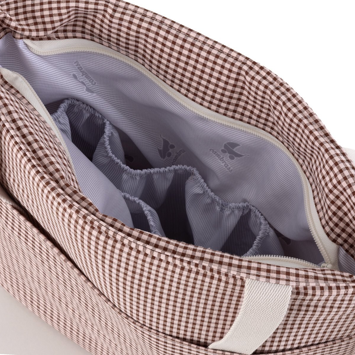 Imagen 4 de Bolso para silla de paseo Cambrass Textil Beauty - Azul claro Rosa claro